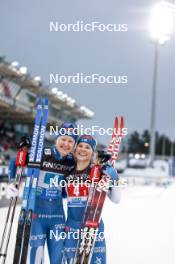 01.03.2024, Lahti, Finland (FIN): Johanna Matintalo (FIN), Krista Parmakoski (FIN), (l-r)  - FIS world cup cross-country, team sprint, Lahti (FIN). www.nordicfocus.com. © Modica/NordicFocus. Every downloaded picture is fee-liable.