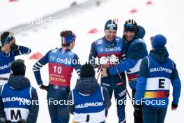 10.03.2024, Oslo, Norway (NOR): Hugo Lapalus (FRA), Maurice Manificat (FRA), (l-r)  - FIS world cup cross-country, mass men, Oslo (NOR). www.nordicfocus.com. © Modica/NordicFocus. Every downloaded picture is fee-liable.