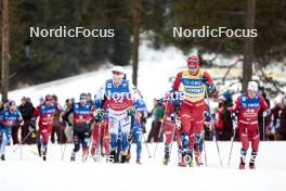10.03.2024, Oslo, Norway (NOR): Jens Burman (SWE), Harald Oestberg Amundsen (NOR), (l-r)  - FIS world cup cross-country, mass men, Oslo (NOR). www.nordicfocus.com. © Modica/NordicFocus. Every downloaded picture is fee-liable.
