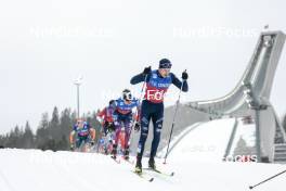 10.03.2024, Oslo, Norway (NOR): Scott Patterson (USA), Dietmar Noeckler (ITA), (l-r)  - FIS world cup cross-country, mass men, Oslo (NOR). www.nordicfocus.com. © Modica/NordicFocus. Every downloaded picture is fee-liable.