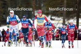 10.03.2024, Oslo, Norway (NOR): Jens Burman (SWE), Harald Oestberg Amundsen (NOR), (l-r)  - FIS world cup cross-country, mass men, Oslo (NOR). www.nordicfocus.com. © Modica/NordicFocus. Every downloaded picture is fee-liable.