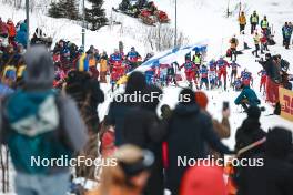 10.03.2024, Oslo, Norway (NOR): Friedrich Moch (GER), Erik Valnes (NOR), Paolo Ventura (ITA), William Poromaa (SWE), Didrik Toenseth (NOR), Edvard Sandvik (NOR), (l-r)  - FIS world cup cross-country, mass men, Oslo (NOR). www.nordicfocus.com. © Modica/NordicFocus. Every downloaded picture is fee-liable.