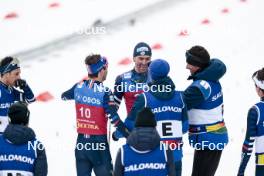 10.03.2024, Oslo, Norway (NOR): Hugo Lapalus (FRA), Maurice Manificat (FRA), (l-r)  - FIS world cup cross-country, mass men, Oslo (NOR). www.nordicfocus.com. © Modica/NordicFocus. Every downloaded picture is fee-liable.
