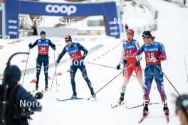 10.03.2024, Oslo, Norway (NOR): Simone Dapra (ITA), Beda Klee (SUI), (l-r)  - FIS world cup cross-country, mass men, Oslo (NOR). www.nordicfocus.com. © Modica/NordicFocus. Every downloaded picture is fee-liable.