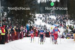 09.03.2024, Oslo, Norway (NOR): Silje Theodorsen (NOR), Caterina Ganz (ITA), (l-r)  - FIS world cup cross-country, mass women, Oslo (NOR). www.nordicfocus.com. © Modica/NordicFocus. Every downloaded picture is fee-liable.
