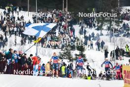 09.03.2024, Oslo, Norway (NOR): Patricija Eiduka (LAT), Novie Mccabe (USA), Delphine Claudel (FRA), (l-r)  - FIS world cup cross-country, mass women, Oslo (NOR). www.nordicfocus.com. © Modica/NordicFocus. Every downloaded picture is fee-liable.