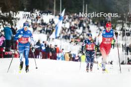 09.03.2024, Oslo, Norway (NOR): Kati Roivas (FIN), Nadja Kaelin (SUI), (l-r)  - FIS world cup cross-country, mass women, Oslo (NOR). www.nordicfocus.com. © Modica/NordicFocus. Every downloaded picture is fee-liable.
