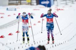 09.03.2024, Oslo, Norway (NOR): Linn Svahn (SWE), Rosie Brennan (USA), (l-r)  - FIS world cup cross-country, mass women, Oslo (NOR). www.nordicfocus.com. © Modica/NordicFocus. Every downloaded picture is fee-liable.