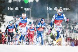 09.03.2024, Oslo, Norway (NOR): Ebba Andersson (SWE), Frida Karlsson (SWE), (l-r)  - FIS world cup cross-country, mass women, Oslo (NOR). www.nordicfocus.com. © Modica/NordicFocus. Every downloaded picture is fee-liable.