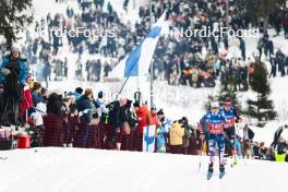 09.03.2024, Oslo, Norway (NOR): Sophia Laukli (USA), Katherine Sauerbrey (GER), (l-r)  - FIS world cup cross-country, mass women, Oslo (NOR). www.nordicfocus.com. © Modica/NordicFocus. Every downloaded picture is fee-liable.