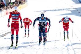 12.03.2024, Drammen, Norway (NOR): Johannes Hoesflot Klaebo (NOR), Richard Jouve (FRA), (l-r)  - FIS world cup cross-country, individual sprint, Drammen (NOR). www.nordicfocus.com. © Modica/NordicFocus. Every downloaded picture is fee-liable.