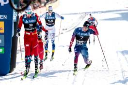 12.03.2024, Drammen, Norway (NOR): Even Northug (NOR), James Clinton Schoonmaker (USA), (l-r)  - FIS world cup cross-country, individual sprint, Drammen (NOR). www.nordicfocus.com. © Modica/NordicFocus. Every downloaded picture is fee-liable.