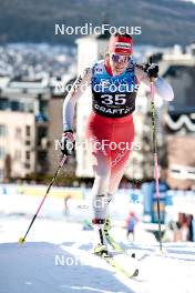 12.03.2024, Drammen, Norway (NOR): Anja Weber (SUI) - FIS world cup cross-country, individual sprint, Drammen (NOR). www.nordicfocus.com. © Modica/NordicFocus. Every downloaded picture is fee-liable.