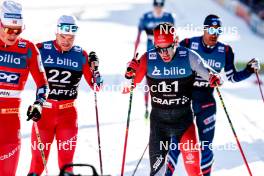 12.03.2024, Drammen, Norway (NOR): Haavard Solaas Taugboel (NOR), Antoine Cyr (CAN), (l-r)  - FIS world cup cross-country, individual sprint, Drammen (NOR). www.nordicfocus.com. © Modica/NordicFocus. Every downloaded picture is fee-liable.