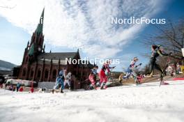 12.03.2024, Drammen, Norway (NOR): Kerttu Niskanen (FIN), Frida Karlsson (SWE), Hedda Oestberg Amundsen (NOR), Linn Svahn (SWE), Malin Hoelsveen (NOR), (l-r)  - FIS world cup cross-country, individual sprint, Drammen (NOR). www.nordicfocus.com. © Modica/NordicFocus. Every downloaded picture is fee-liable.