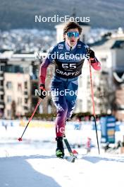 12.03.2024, Drammen, Norway (NOR): Michael Earnhart (USA) - FIS world cup cross-country, individual sprint, Drammen (NOR). www.nordicfocus.com. © Modica/NordicFocus. Every downloaded picture is fee-liable.