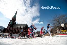 12.03.2024, Drammen, Norway (NOR): Victoria Carl (GER), Tereza Beranova (CZE), Kristine Stavaas Skistad (NOR), Jasmi Joensuu (FIN), (l-r)  - FIS world cup cross-country, individual sprint, Drammen (NOR). www.nordicfocus.com. © Modica/NordicFocus. Every downloaded picture is fee-liable.