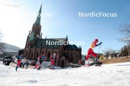 12.03.2024, Drammen, Norway (NOR): Michal Novak (CZE), Haavard Solaas Taugboel (NOR), Antoine Cyr (CAN), Ansgar Evensen (NOR), Harald Oestberg Amundsen (NOR), (l-r)  - FIS world cup cross-country, individual sprint, Drammen (NOR). www.nordicfocus.com. © Modica/NordicFocus. Every downloaded picture is fee-liable.