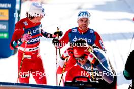 12.03.2024, Drammen, Norway (NOR): Johannes Hoesflot Klaebo (NOR), Haavard Solaas Taugboel (NOR), (l-r)  - FIS world cup cross-country, individual sprint, Drammen (NOR). www.nordicfocus.com. © Modica/NordicFocus. Every downloaded picture is fee-liable.