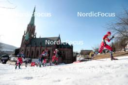 12.03.2024, Drammen, Norway (NOR): Michal Novak (CZE), Haavard Solaas Taugboel (NOR), Antoine Cyr (CAN), Ansgar Evensen (NOR), Harald Oestberg Amundsen (NOR), (l-r)  - FIS world cup cross-country, individual sprint, Drammen (NOR). www.nordicfocus.com. © Modica/NordicFocus. Every downloaded picture is fee-liable.