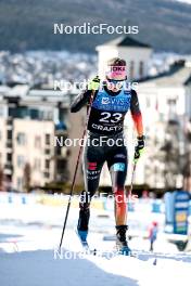 12.03.2024, Drammen, Norway (NOR): Laura Gimmler (GER) - FIS world cup cross-country, individual sprint, Drammen (NOR). www.nordicfocus.com. © Modica/NordicFocus. Every downloaded picture is fee-liable.