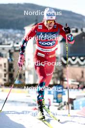12.03.2024, Drammen, Norway (NOR): Johannes Hoesflot Klaebo (NOR) - FIS world cup cross-country, individual sprint, Drammen (NOR). www.nordicfocus.com. © Modica/NordicFocus. Every downloaded picture is fee-liable.