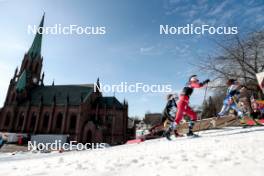 12.03.2024, Drammen, Norway (NOR): Pia Fink (GER), Ane Appelkvist Stenseth (NOR), (l-r)  - FIS world cup cross-country, individual sprint, Drammen (NOR). www.nordicfocus.com. © Modica/NordicFocus. Every downloaded picture is fee-liable.