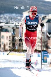 12.03.2024, Drammen, Norway (NOR): Ilan Pittier (SUI) - FIS world cup cross-country, individual sprint, Drammen (NOR). www.nordicfocus.com. © Modica/NordicFocus. Every downloaded picture is fee-liable.