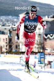 12.03.2024, Drammen, Norway (NOR): Benjamin Moser (AUT) - FIS world cup cross-country, individual sprint, Drammen (NOR). www.nordicfocus.com. © Modica/NordicFocus. Every downloaded picture is fee-liable.