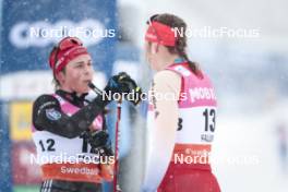 16.03.2024, Falun, Sweden (SWE): Coletta Rydzek (GER), Desiree Steiner (SUI), (l-r)  - FIS world cup cross-country, 10km, Falun (SWE). www.nordicfocus.com. © Modica/NordicFocus. Every downloaded picture is fee-liable.