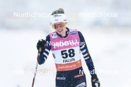 16.03.2024, Falun, Sweden (SWE): Delphine Claudel (FRA) - FIS world cup cross-country, 10km, Falun (SWE). www.nordicfocus.com. © Modica/NordicFocus. Every downloaded picture is fee-liable.
