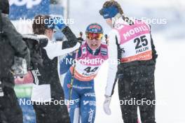 16.03.2024, Falun, Sweden (SWE): Kerttu Niskanen (FIN), Johanna Matintalo (FIN), (l-r)  - FIS world cup cross-country, 10km, Falun (SWE). www.nordicfocus.com. © Modica/NordicFocus. Every downloaded picture is fee-liable.