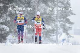 16.03.2024, Falun, Sweden (SWE): Zak Ketterson (USA), Jiri Tuz (CZE), (l-r)  - FIS world cup cross-country, 10km, Falun (SWE). www.nordicfocus.com. © Modica/NordicFocus. Every downloaded picture is fee-liable.