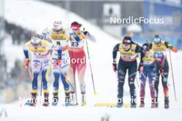 15.03.2024, Falun, Sweden (SWE): Maja Dahlqvist (SWE), Nicole Monsorno (ITA), (l-r)  - FIS world cup cross-country, individual sprint, Falun (SWE). www.nordicfocus.com. © Modica/NordicFocus. Every downloaded picture is fee-liable.