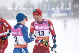 15.03.2024, Falun, Sweden (SWE): Lauri Vuorinen (FIN), Even Northug (NOR), (l-r)  - FIS world cup cross-country, individual sprint, Falun (SWE). www.nordicfocus.com. © Modica/NordicFocus. Every downloaded picture is fee-liable.