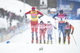 15.03.2024, Falun, Sweden (SWE): Harald Oestberg Amundsen (NOR), Lauri Vuorinen (FIN), (l-r)  - FIS world cup cross-country, individual sprint, Falun (SWE). www.nordicfocus.com. © Modica/NordicFocus. Every downloaded picture is fee-liable.
