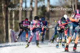 17.03.2024, Falun, Sweden (SWE): Michael Earnhart (USA), Sho Kasahara (JPN), (l-r)  - FIS world cup cross-country, mass, Falun (SWE). www.nordicfocus.com. © Modica/NordicFocus. Every downloaded picture is fee-liable.