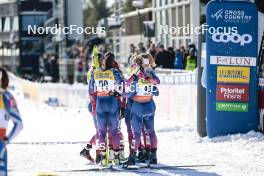 17.03.2024, Falun, Sweden (SWE): Haley Brewster (USA), Sydney Palmer-Leger (USA), (l-r)  - FIS world cup cross-country, mass, Falun (SWE). www.nordicfocus.com. © Modica/NordicFocus. Every downloaded picture is fee-liable.