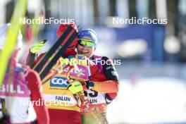 17.03.2024, Falun, Sweden (SWE): Harald Oestberg Amundsen (NOR), Lucas Boegl (GER), (l-r)  - FIS world cup cross-country, mass, Falun (SWE). www.nordicfocus.com. © Modica/NordicFocus. Every downloaded picture is fee-liable.