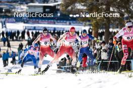 17.03.2024, Falun, Sweden (SWE): Valerio Grond (SUI), Janik Riebli (SUI), (l-r)  - FIS world cup cross-country, mass, Falun (SWE). www.nordicfocus.com. © Modica/NordicFocus. Every downloaded picture is fee-liable.