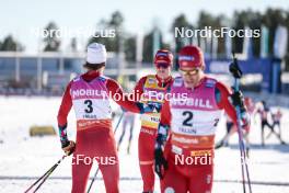 17.03.2024, Falun, Sweden (SWE): Johannes Hoesflot Klaebo (NOR), (l-r)  - FIS world cup cross-country, mass, Falun (SWE). www.nordicfocus.com. © Modica/NordicFocus. Every downloaded picture is fee-liable.