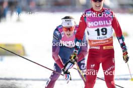 17.03.2024, Falun, Sweden (SWE): Gus Schumacher (USA) - FIS world cup cross-country, mass, Falun (SWE). www.nordicfocus.com. © Modica/NordicFocus. Every downloaded picture is fee-liable.