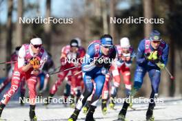 17.03.2024, Falun, Sweden (SWE): Sebastian Bryja (POL), Vladislav Kovalyov (KAZ), (l-r)  - FIS world cup cross-country, mass, Falun (SWE). www.nordicfocus.com. © Modica/NordicFocus. Every downloaded picture is fee-liable.