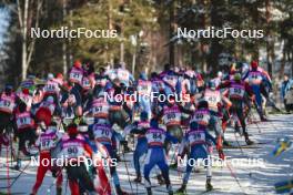 17.03.2024, Falun, Sweden (SWE): Peter Wolter (USA), Andrew Young (GBR), Lauri Vuorinen (FIN), (l-r)  - FIS world cup cross-country, mass, Falun (SWE). www.nordicfocus.com. © Modica/NordicFocus. Every downloaded picture is fee-liable.