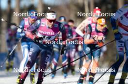 17.03.2024, Falun, Sweden (SWE): Gus Schumacher (USA) - FIS world cup cross-country, mass, Falun (SWE). www.nordicfocus.com. © Modica/NordicFocus. Every downloaded picture is fee-liable.