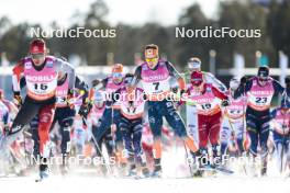 17.03.2024, Falun, Sweden (SWE): Andrew Musgrave (GBR), Iver Tildheim Andersen (NOR), (l-r)  - FIS world cup cross-country, mass, Falun (SWE). www.nordicfocus.com. © Modica/NordicFocus. Every downloaded picture is fee-liable.