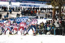 17.03.2024, Falun, Sweden (SWE): Jens Burman (SWE), Beda Klee (SUI), (l-r)  - FIS world cup cross-country, mass, Falun (SWE). www.nordicfocus.com. © Modica/NordicFocus. Every downloaded picture is fee-liable.