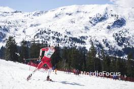 23.03.2024, Meribel, France (FRA): Loris Chevalier (FRA) - French Championships cross-country, relay, Meribel (FRA). www.nordicfocus.com. © Thibaut/NordicFocus. Every downloaded picture is fee-liable.