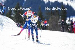23.03.2024, Meribel, France (FRA): Clement Parisse (FRA) - French Championships cross-country, relay, Meribel (FRA). www.nordicfocus.com. © Thibaut/NordicFocus. Every downloaded picture is fee-liable.