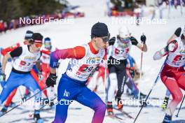 23.03.2024, Meribel, France (FRA): Manech Vernerey (FRA) - French Championships cross-country, relay, Meribel (FRA). www.nordicfocus.com. © Thibaut/NordicFocus. Every downloaded picture is fee-liable.
